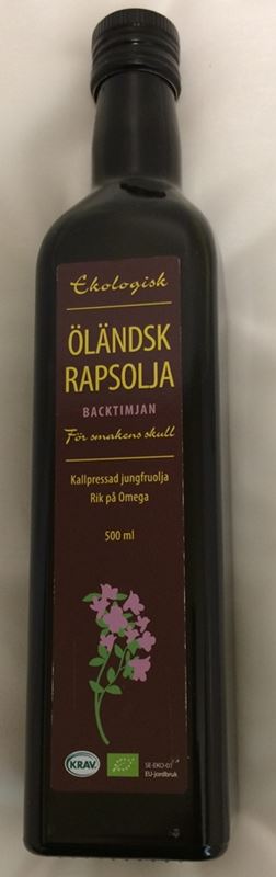 Öländsk rapsolja Backtimjan